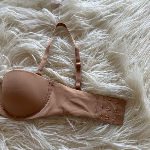 Skims Fits Everybody Strapless Bra Ochre Size 30B - Picture 7 of 11